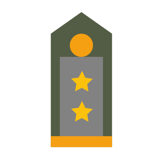 stopień wojskowy Generic Flat ikona
