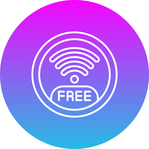 gratis wifi Generic Flat Gradient icoon