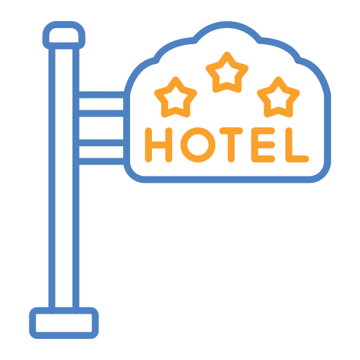 ホテルの看板 Generic Outline Color icon