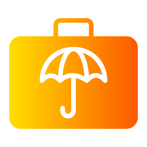 bagage verzekering Generic Flat Gradient icoon