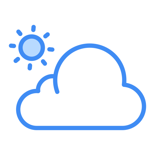 Переменная облачность Generic Blue иконка
