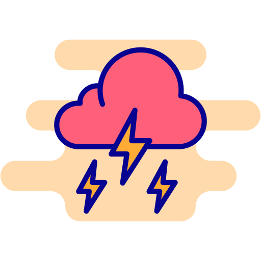 Thunderstorm Generic Rounded Shapes icon