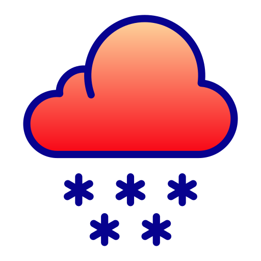 sneeuw Generic Lineal Color Gradient icoon