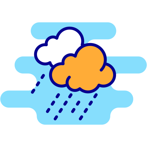폭우 Generic Rounded Shapes icon