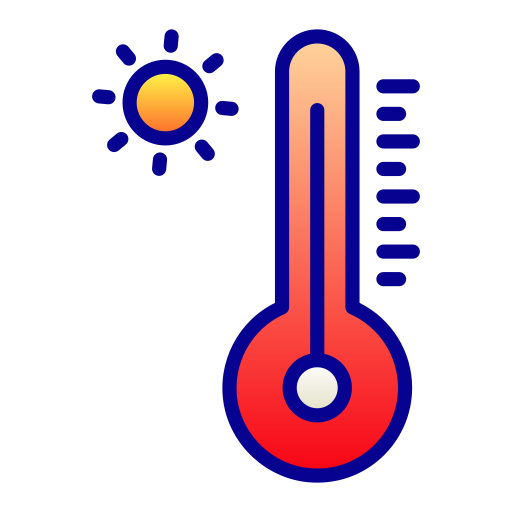 temperatura Generic Lineal Color Gradient ikona