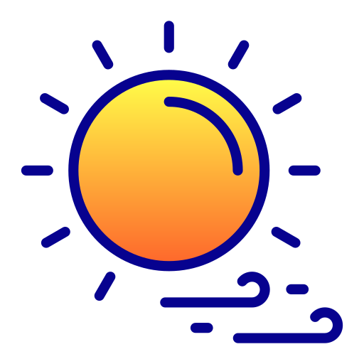 słońce Generic Lineal Color Gradient ikona
