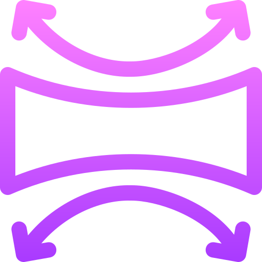 elastisch Basic Gradient Lineal color icoon