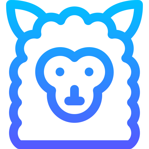 alpaca Basic Gradient Lineal color icoon