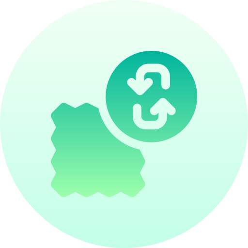 recyclebaar Basic Gradient Circular icoon