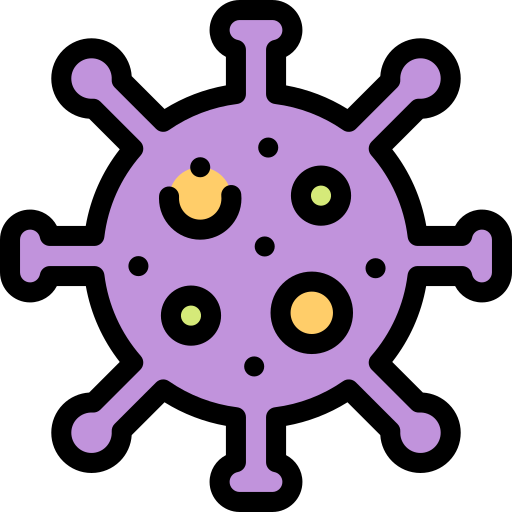 Virus Detailed Rounded Lineal color icon