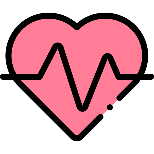 Heartbeat Detailed Rounded Lineal color icon