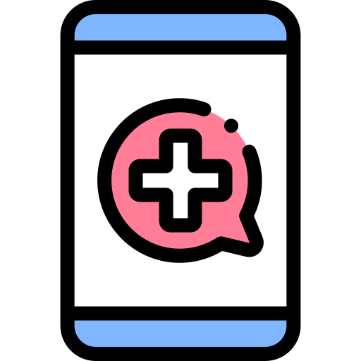 aplikacja medyczna Detailed Rounded Lineal color ikona