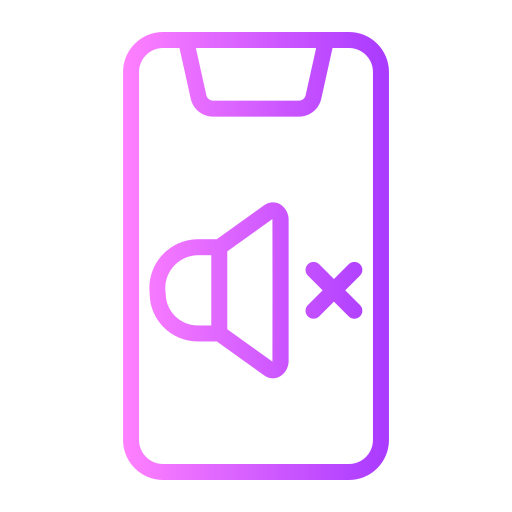 Mute button Generic Gradient icon