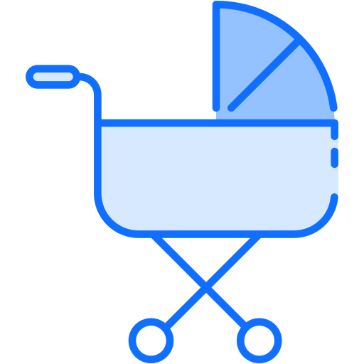 Baby carriage Generic Blue icon