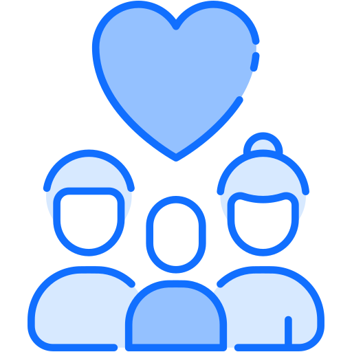 Family Generic Blue icon