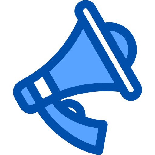 Megaphone Generic Blue icon