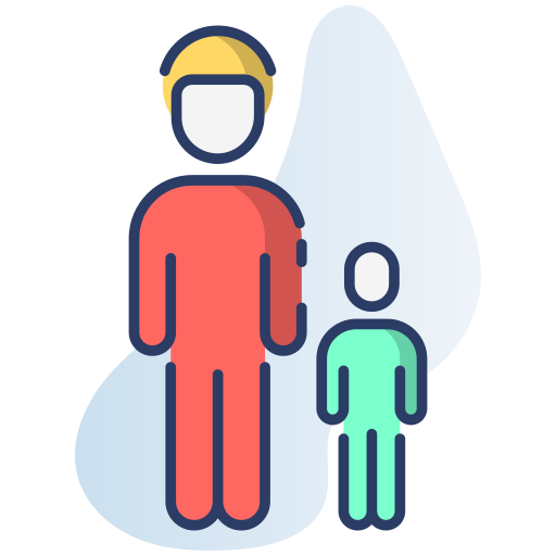 padre e hijo Generic Rounded Shapes icono