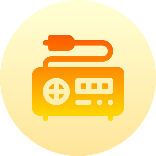stroomvoorziening Basic Gradient Circular icoon
