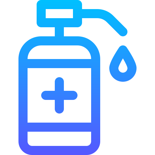alcohol en gel Basic Gradient Lineal color icono