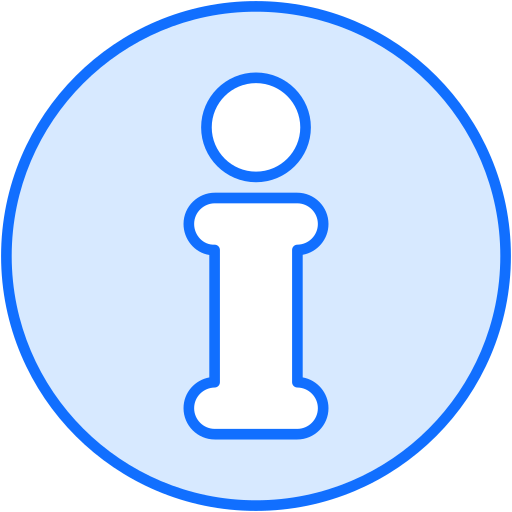 info Generic Blue icoon