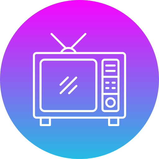televisione Generic gradient fill icona