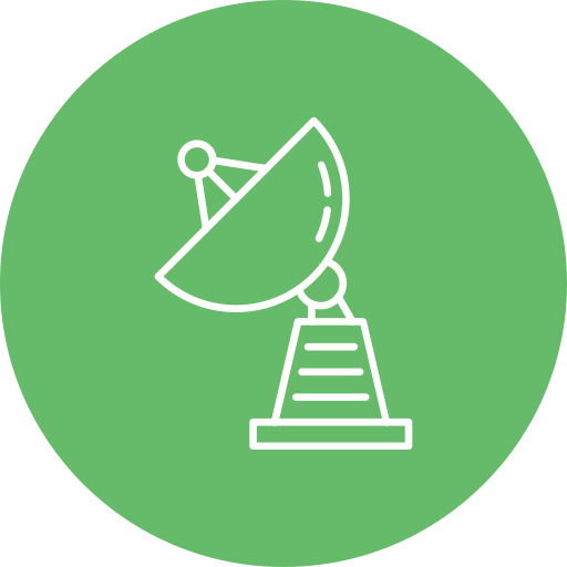 Satellite dish Generic color fill icon