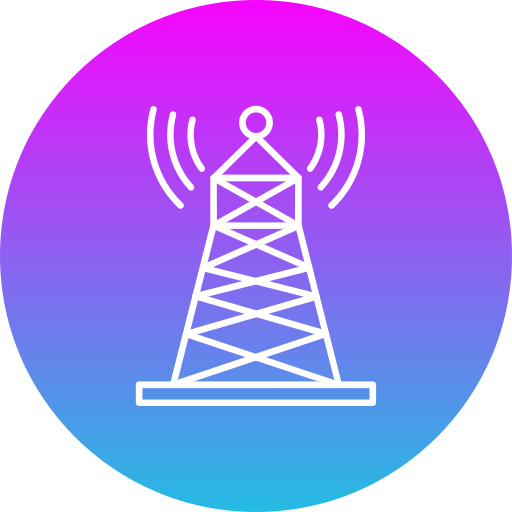 Signal tower Generic gradient fill icon