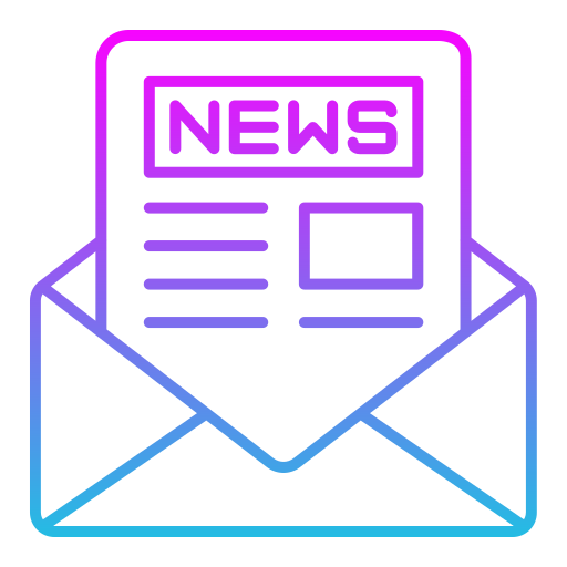 Newsletter Generic gradient outline icon