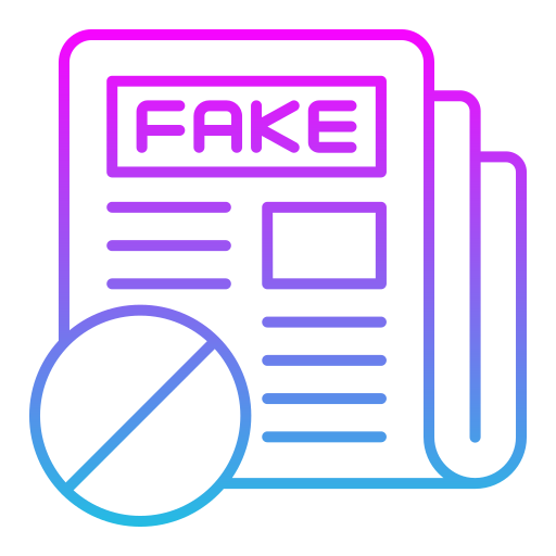 Fake news Generic gradient outline icon