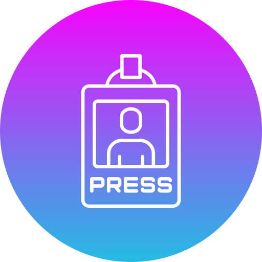 Press pass Generic gradient fill icon