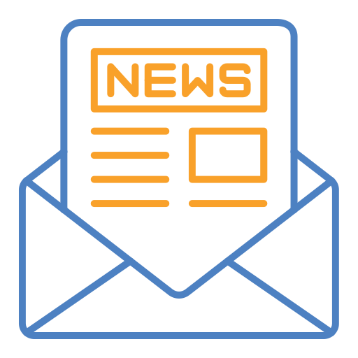 Newsletter Generic color outline icon