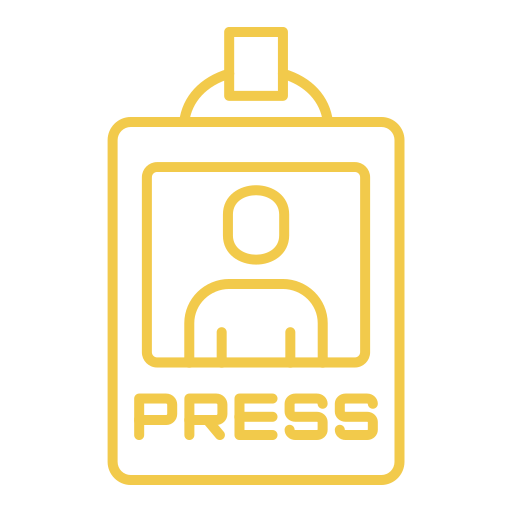 Press pass Generic color outline icon