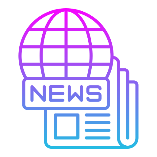 글로벌 뉴스 Generic gradient outline icon
