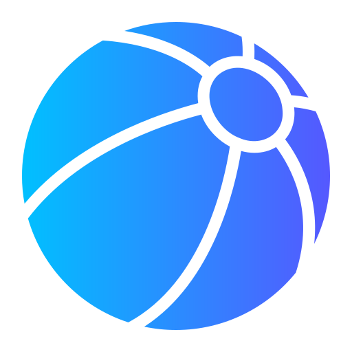 piłka plażowa Generic Flat Gradient ikona