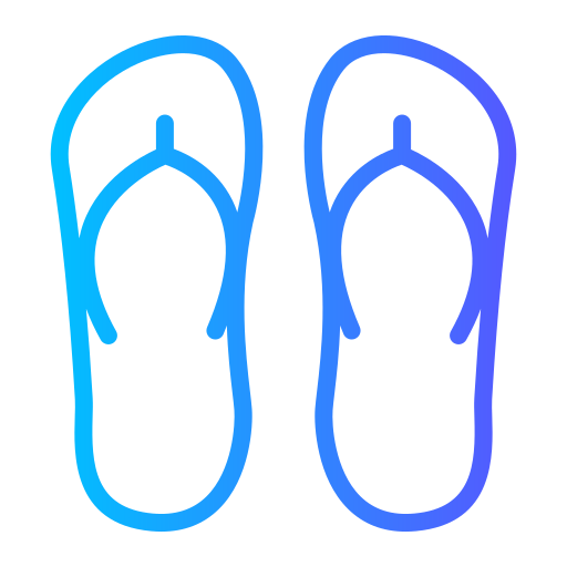 Flip flops Generic Flat Gradient icon