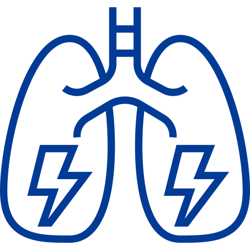 Asthma Detailed bright Lineal icon