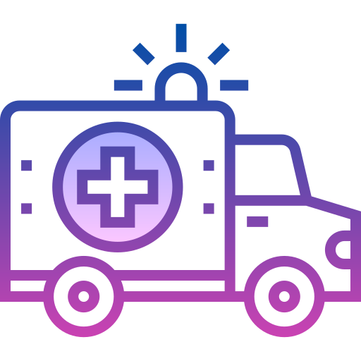 ambulance Detailed bright Gradient icoon