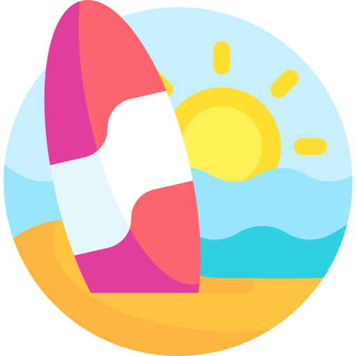 Surf Detailed Flat Circular Flat icon
