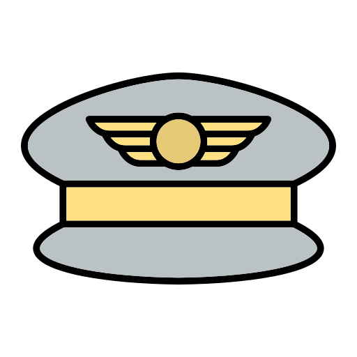 kapelusz pilota Generic Outline Color ikona