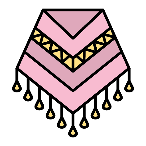 ショール Generic Outline Color icon