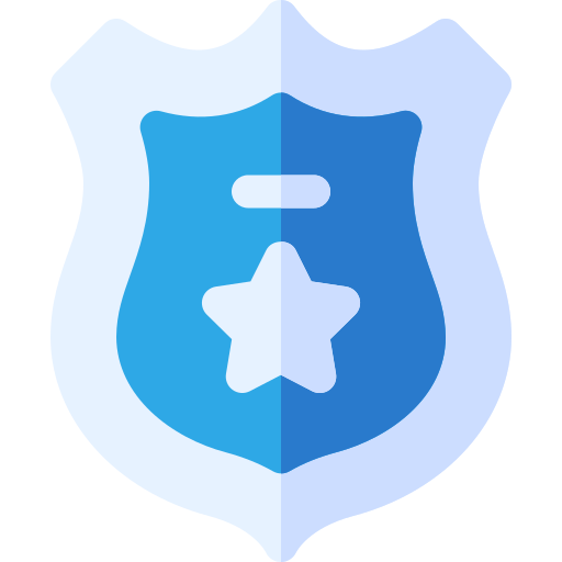 polizeiabzeichen Basic Rounded Flat icon