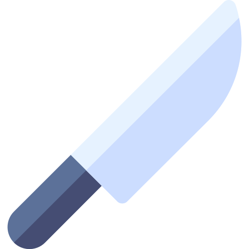 faca Basic Rounded Flat Ícone