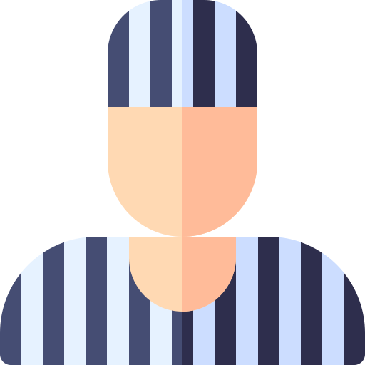 Prisoner Basic Rounded Flat icon