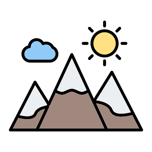 Горы Generic Outline Color иконка