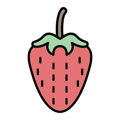 Strawberry Generic Outline Color icon