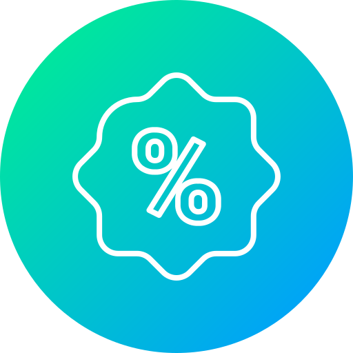 procent Generic Flat Gradient icoon