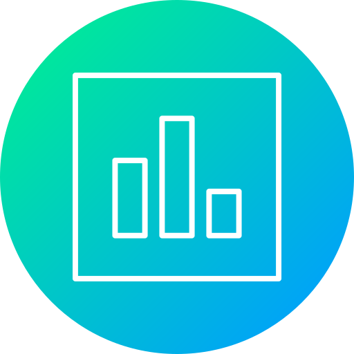 estatística Generic Flat Gradient Ícone