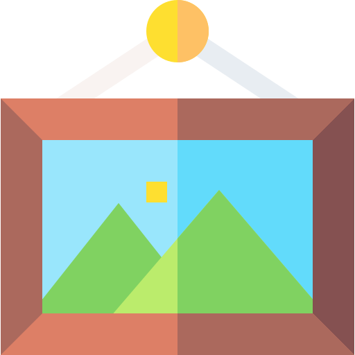 paisaje Basic Straight Flat icono
