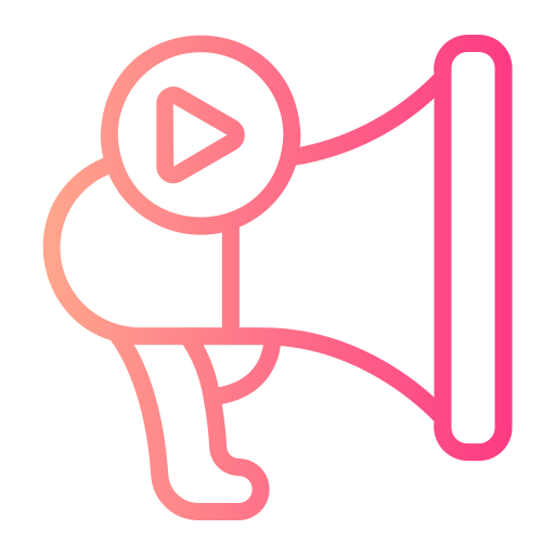 Video marketing Generic Gradient icon