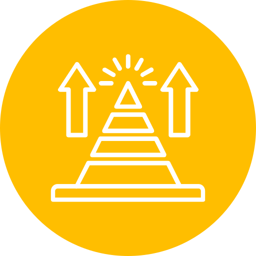 gráfico piramidal Generic Flat icono